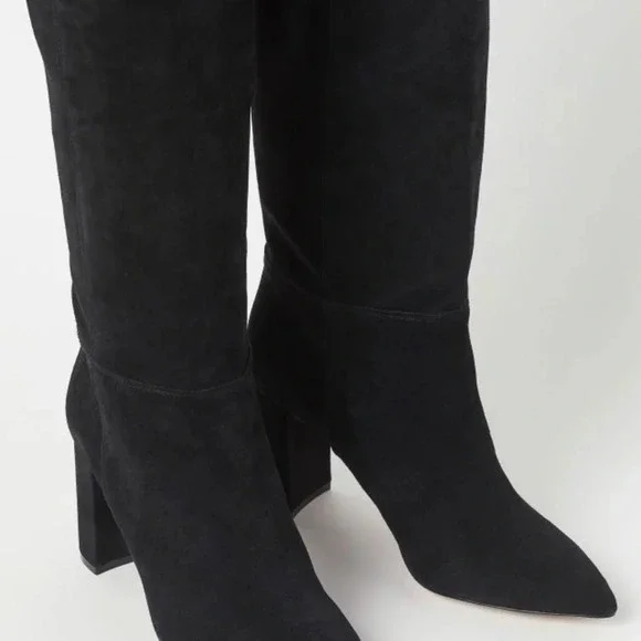 H&M PREMIUM QUALITY SUEDE THIGH HIGH BOOTS  SIZE  9.5 US NWB - Picture 3 of 11